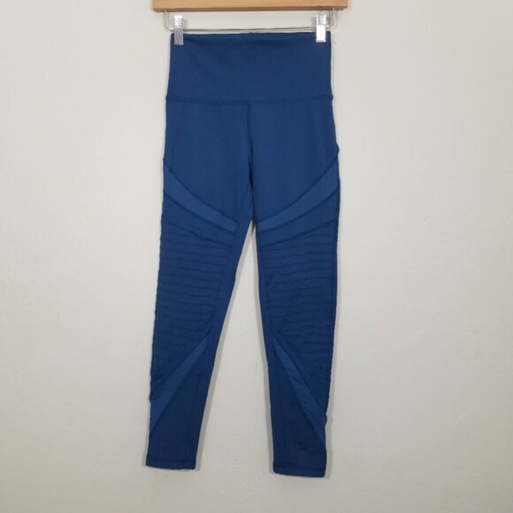 Aerie High Rise Mesh‎ Leggings Blue Size S